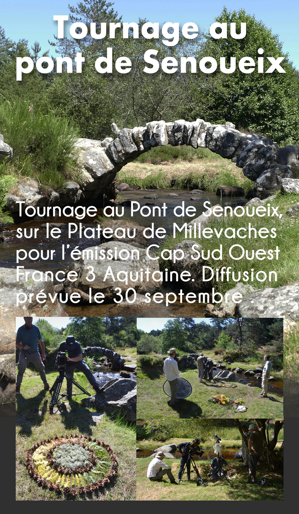 Article TOURNAGE PONT DE SENOUEIX